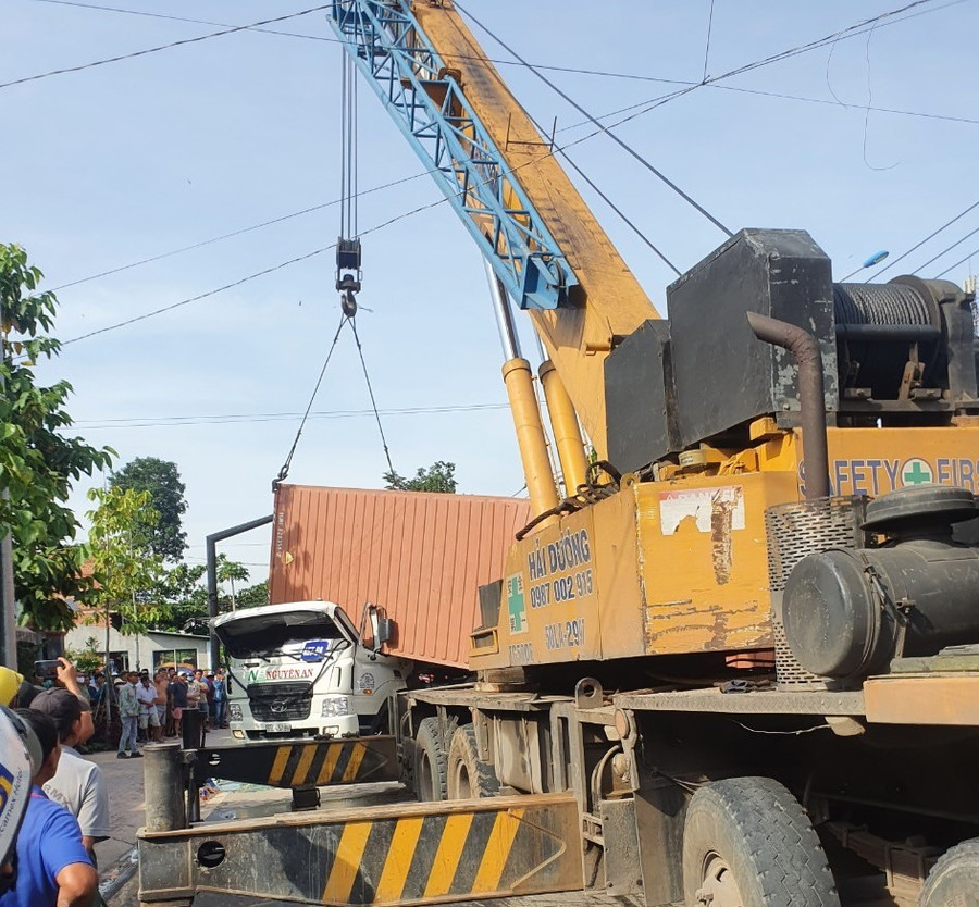 Hiện trường vụ tai nạn. Ảnh: Dương Bình