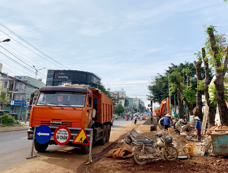 Hoàn thiện hạ tầng giao thông để nâng cao chất lượng đô thị Pleiku. Ảnh: Hà Duy