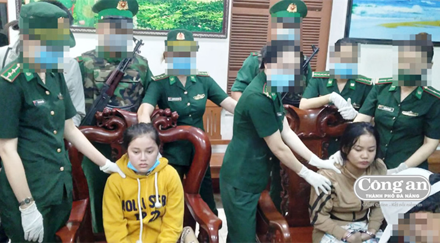 Các đối tượng bị bắt giữ.