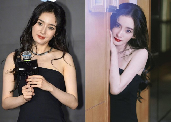Hình ảnh trước và sau khi chỉnh sửa của Dương Mịch. ẢNH: WEIBO NV/SINA