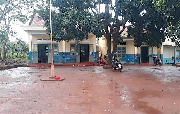 Các trường, điểm trường đã được tổng vệ sinh sạch sẽ, sẵn sàng đón học sinh đi học trở lại vào ngày 30-10. Ảnh: Mộc Trà