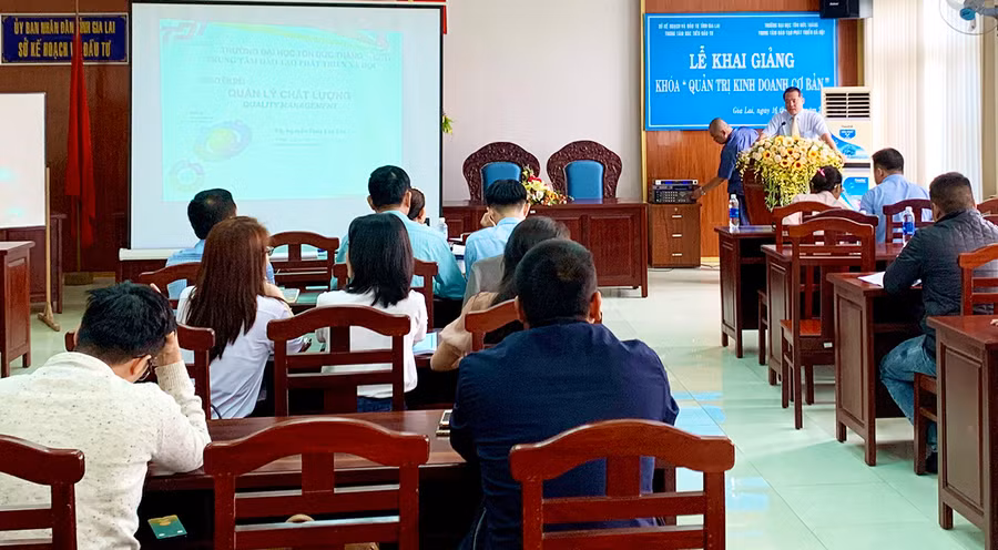 Quang cảnh lớp học. Ảnh: Hà Duy