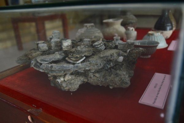 Triển lãm sưu tập “Đồ gốm sứ theo những con tàu khai quật ở biển Việt Nam” được tổ chức tại Bảo tàng Đà Nẵng. Ảnh: M.H