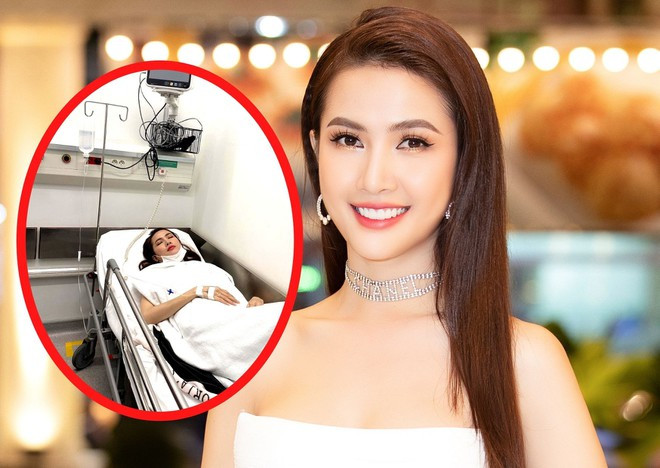Hoa hậu Phan Thị Mơ nhập viện cấp cứu sau họp báo phim 'Hồn ma lạ'.