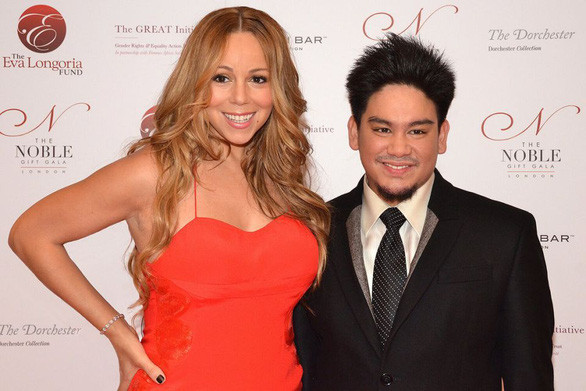 Ca sĩ Mariah Carey và hoàng tử Azim.
