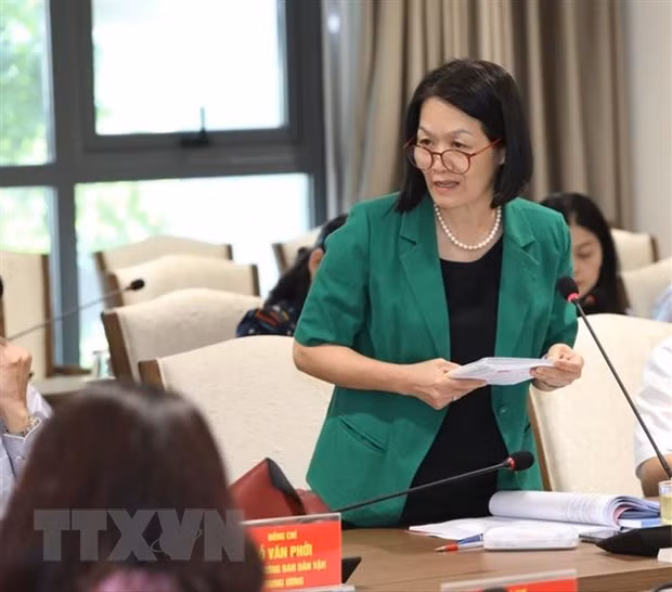 Phó Chủ tịch Trung ương Hội Liên hiệp Phụ nữ Việt Nam Bùi Thị Hòa.