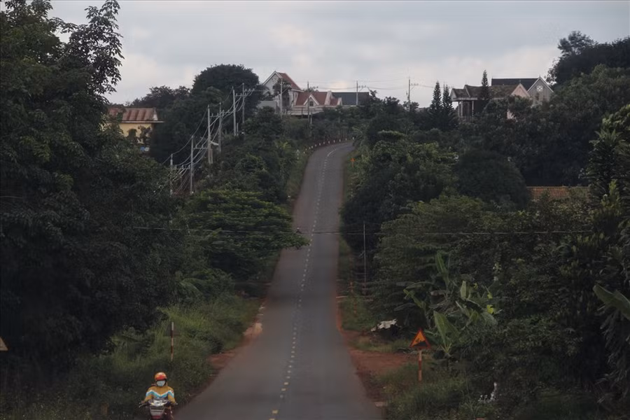 Đường Sao Bọng - Đăng Hà nối Bình Phước và Lâm Đồng. Ảnh: Đình Trọng