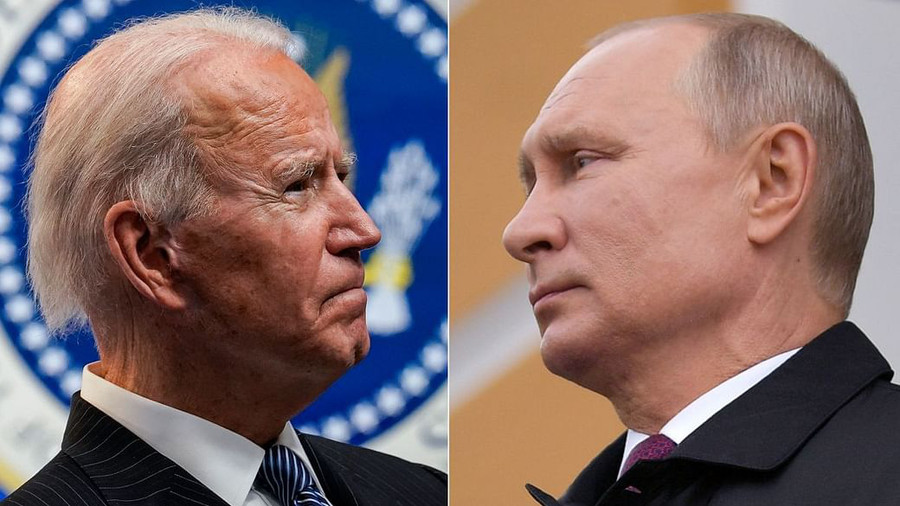 Tổng thống Mỹ Biden và Tổng thống Nga Putin.