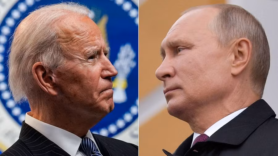 Tổng thống Mỹ Biden và Tổng thống Nga Putin.