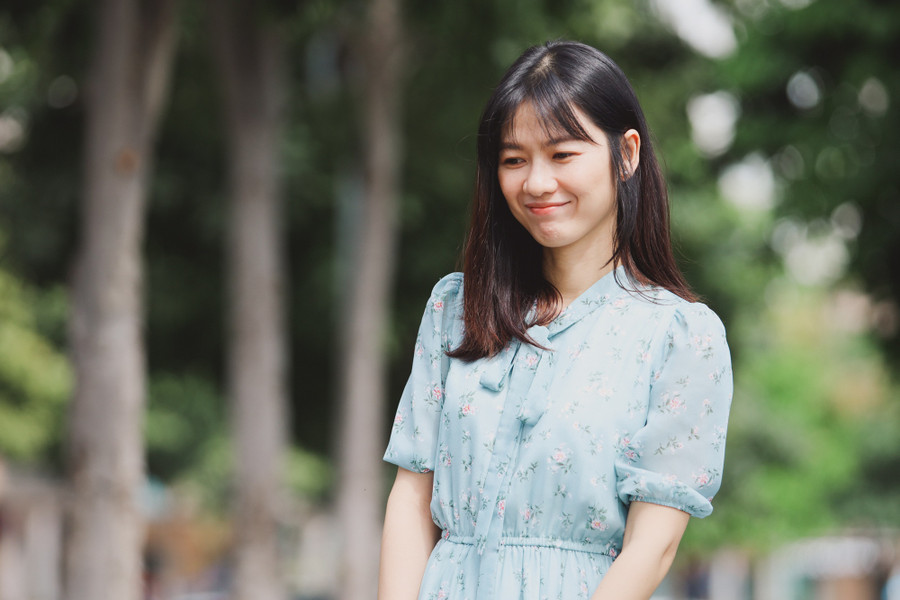 Cô chia sẻ vẫn độc thân ở tuổi 32. Ảnh: Phương Lâm.