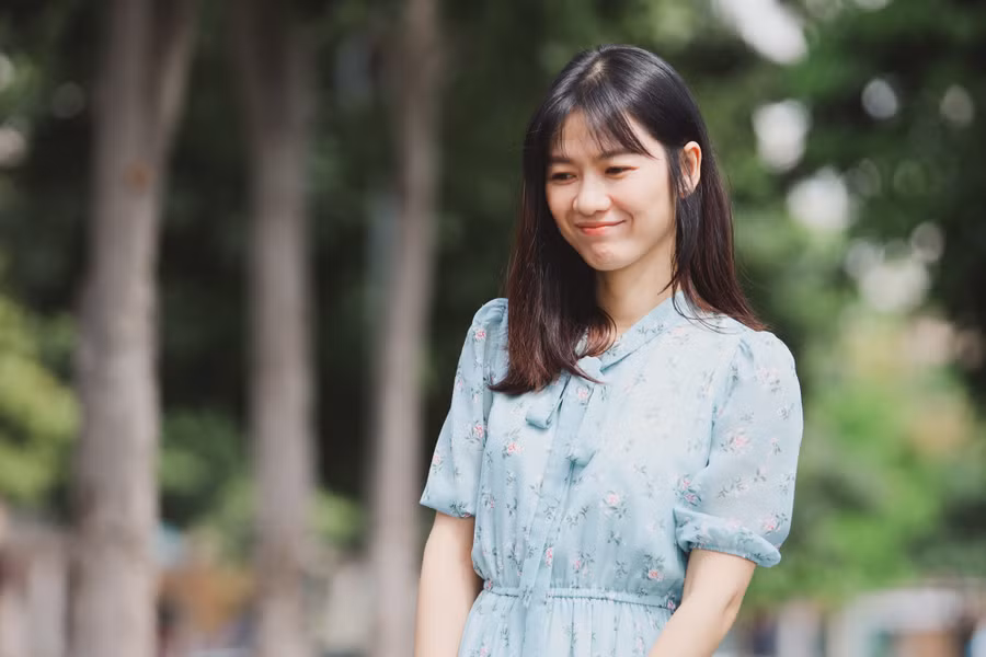 Cô chia sẻ vẫn độc thân ở tuổi 32. Ảnh: Phương Lâm.