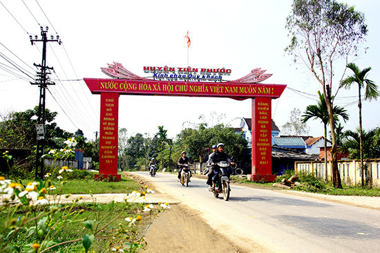 Đường đến huyện Tiên Phước Đường đến huyện Tiên Phước