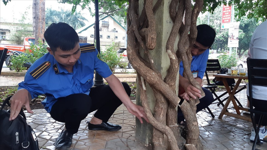 Cơ quan chức năng tiến hành khám nghiệm hiện trường. Ảnh: T.X Cơ quan chức năng tiến hành khám nghiệm hiện trường. Ảnh: T.X