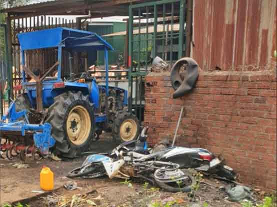 Hiện trường vụ tai nạn. Ảnh: Hữu Phong