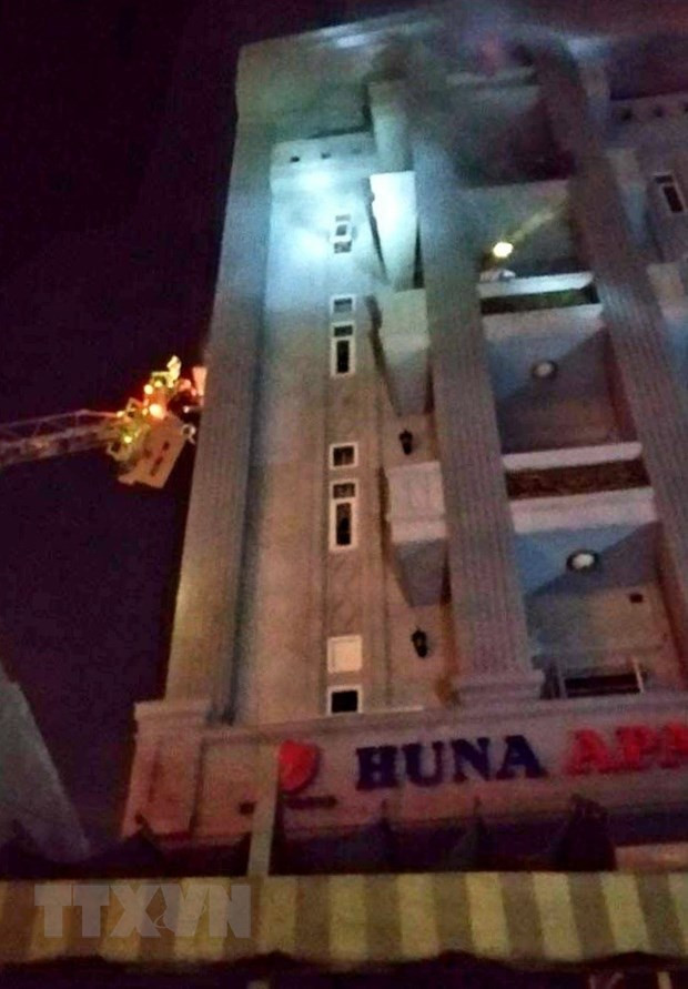 Hiện trường vụ cháy. (Ảnh: TTXVN phát) Hiện trường vụ cháy. (Ảnh: TTXVN phát)