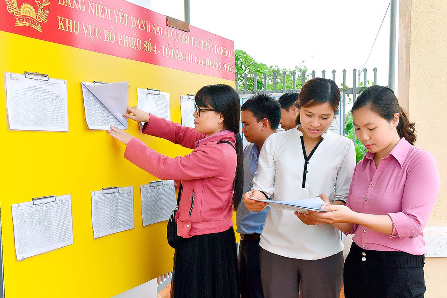 1.Huyện Đăk Đoa có 105 khu vực bỏ phiếu đã được niêm yết danh sách của tri phục vụ bầu cử đại biểu Quốc hội (ĐBQH) khóa XV và đại biểu HĐND các cấp (nhiệm kỳ 2021-2026). 