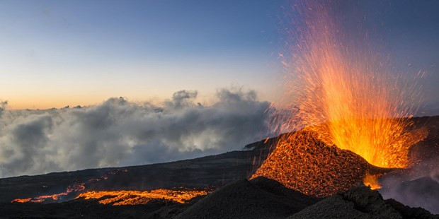 Núi lửa Piton de la Fournaise trên đảo Reunion. (Nguồn: reunion.fr)