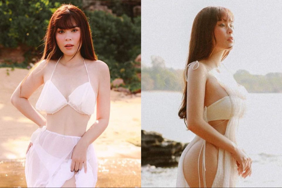 Phương Lê tự tin với hình thể hiện tại sau khi tích cực giảm cân. ẢNH: NVCC