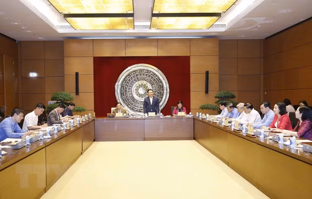 Toàn cảnh buổi làm việc. (Ảnh: Doãn Tấn/TTXVN)