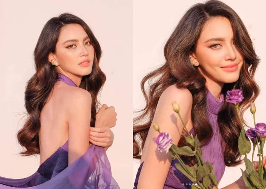 Phong cách đời thường của sao phim Tình người duyên ma vô cùng trẻ trung với các món đồ quen thuộc như áo croptop, quần jeans, giày sneaker, đặc biệt là váy lụa. Chỉ mới đầu mùa hè nhưng Mai Davika đã 