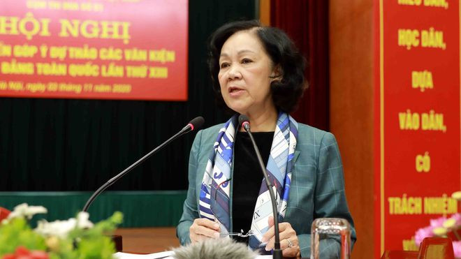 Bà Trương Thị Mai đã được phân công làm Trưởng ban Tổ chức T.Ư. ẢNH TTXVN