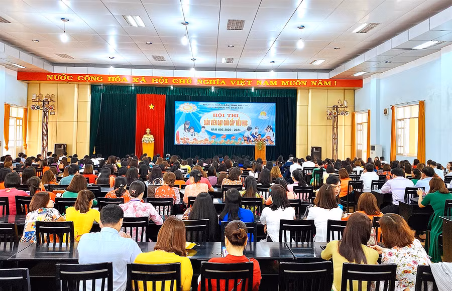 Quang cảnh bế mạc hội thi. Ảnh: Mộc Trà