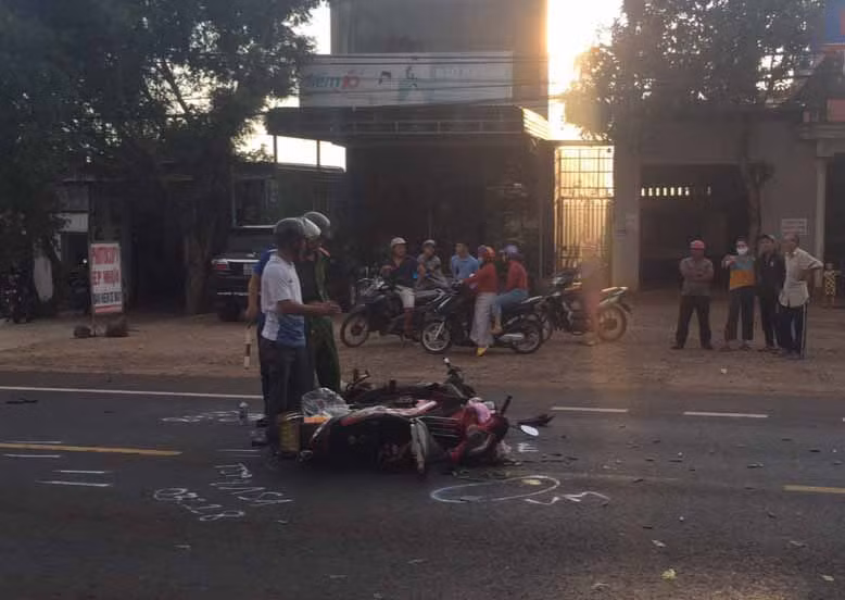 Hiện trường vụ tai nạn. Ảnh: Thanh Nam