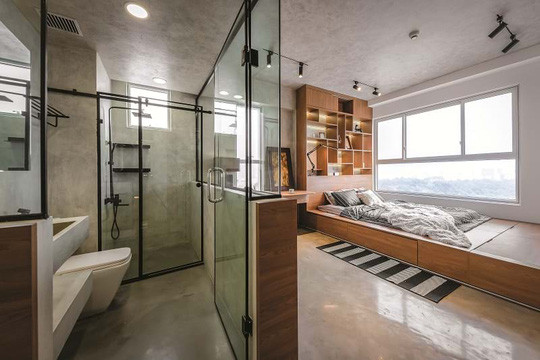 Phòng ngủ mang phong cách hiện đại phù hợp với chủ nhân trẻ và... độc thân.