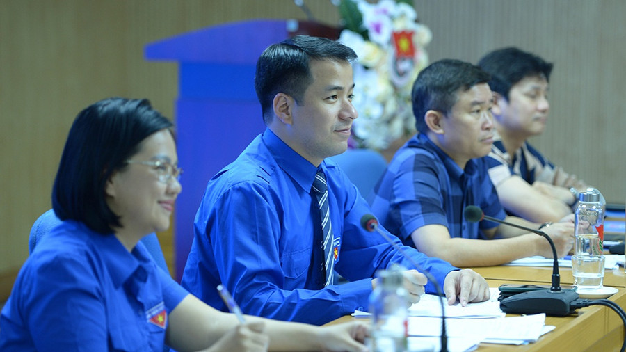 Ban tổ chức chủ trì buổi gặp gỡ báo chí. ẢNH DƯƠNG TRIỀU Ban tổ chức chủ trì buổi gặp gỡ báo chí. ẢNH DƯƠNG TRIỀU