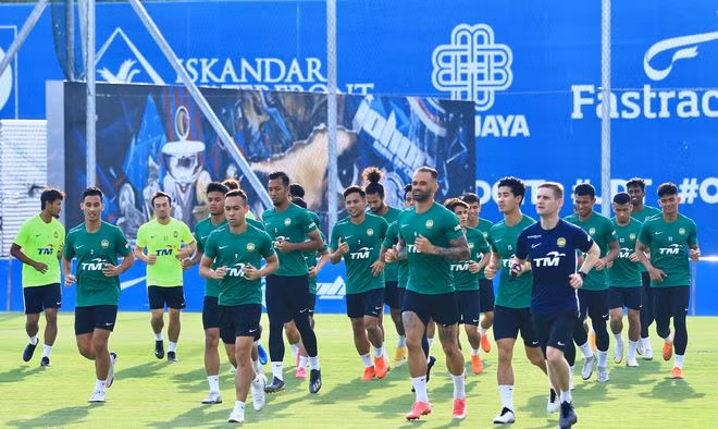 Tuyển Malaysia tập trung hồi tháng trước sau khi đối mặt với nhiều khó khăn do đại dịch Covid-19. Ảnh: FAM