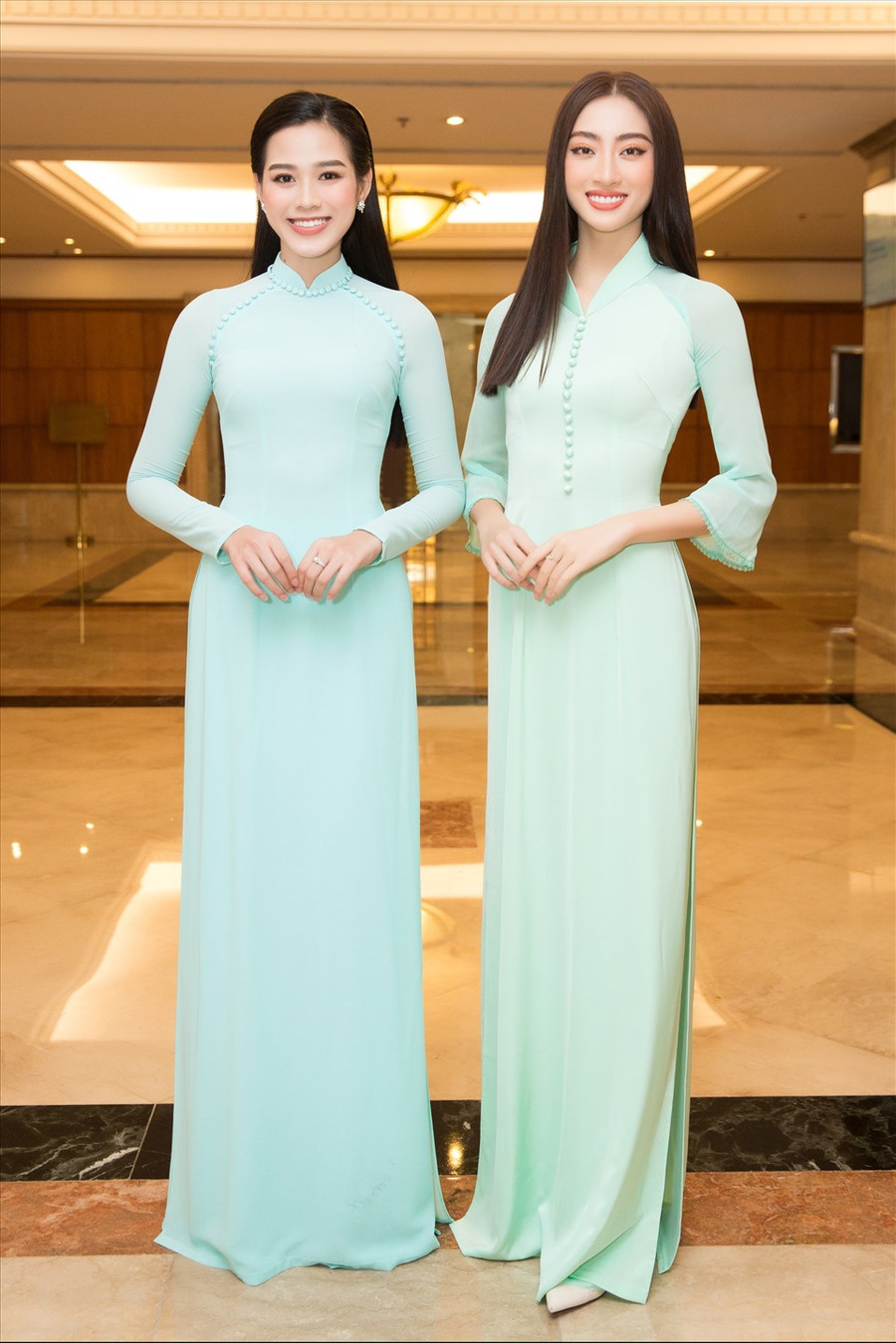 Đỗ Thị Hà, Lương Thùy Linh. Ảnh: SV