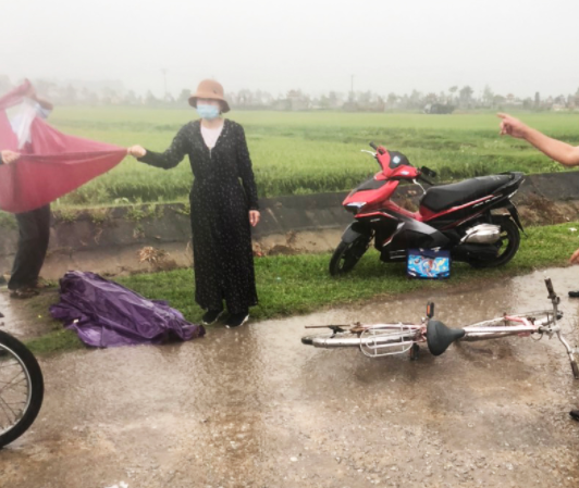 Hiện trường nơi xảy ra sự việc - Ảnh: Cổng TTĐT huyện Đức Thọ  Hiện trường nơi xảy ra sự việc - Ảnh: Cổng TTĐT huyện Đức Thọ
