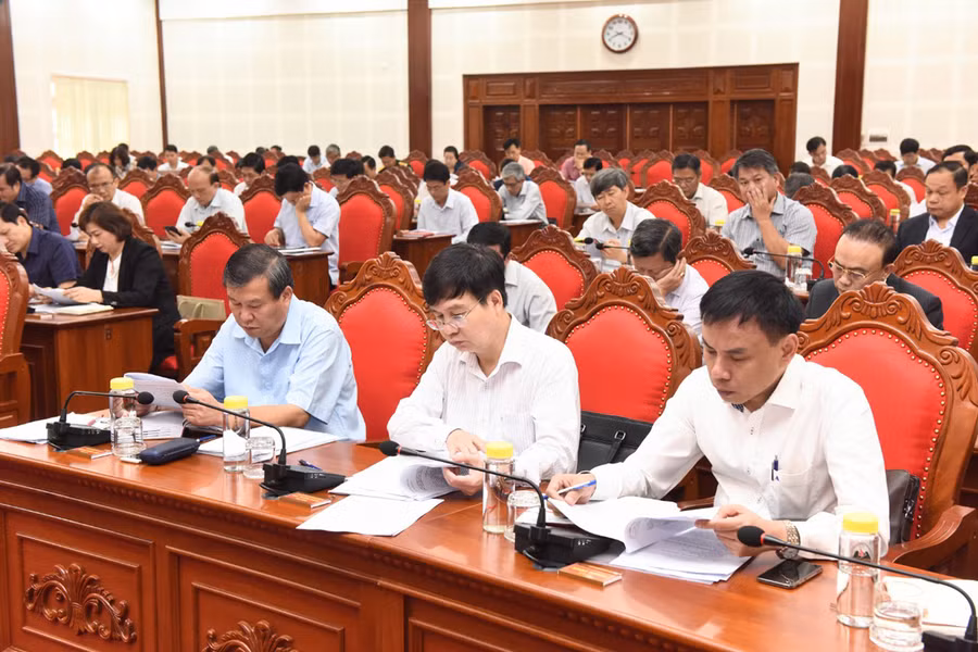 Lãnh đạo Trung ương và địa phương dự hội nghị. Ảnh: Đức Thụy