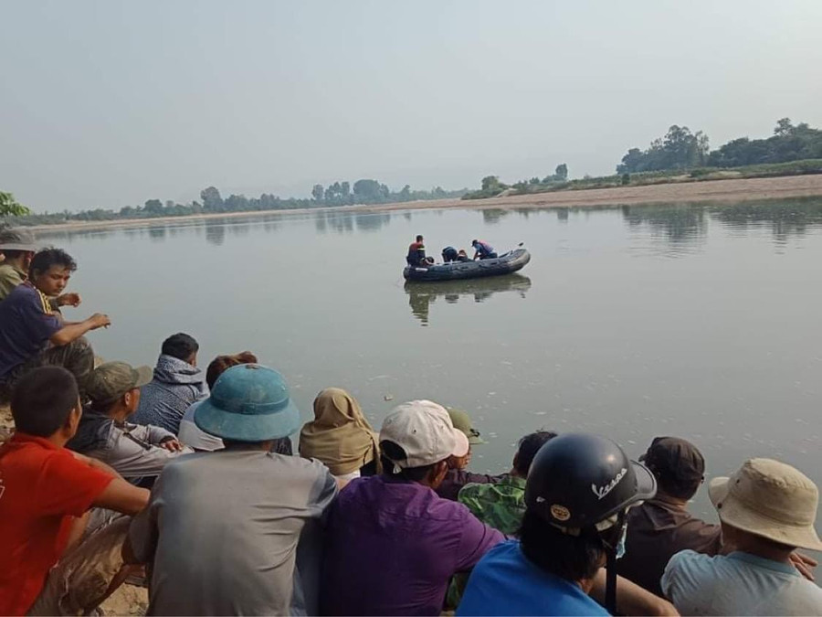  Khu vực sông nơi anh M. bị mất tích. Ảnh: Văn Ngọc