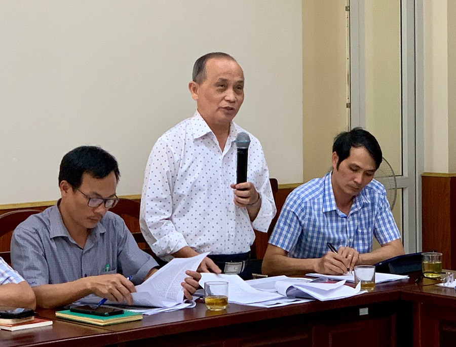 PGS.TS. Nguyễn Danh-Chủ tịch Liên hiệp các Hội Khoa học và Kỹ thuật tỉnh Gia Lai góp ý nhiều nội dung quan trọng cho 2 Đề án. Ảnh: Hà Duy