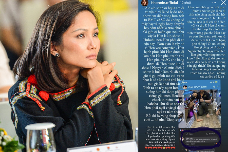 Hoa hậu Hoàn vũ Việt Nam 2017 nhanh chóng lên tiếng giải thích về hành động của mình. ẢNH: CHỤP MÀN HÌNH