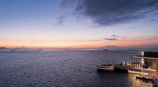 Do nằm giữa biển nên các kiến trúc sư phải tính toán đến yếu tố môi trường và dòng hải lưu