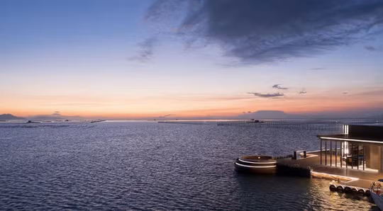 Do nằm giữa biển nên các kiến trúc sư phải tính toán đến yếu tố môi trường và dòng hải lưu