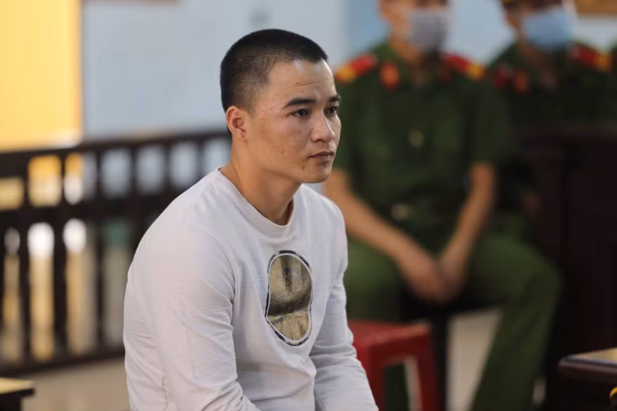 Bị cáo Giáp tại phiên tòa phúc thẩm