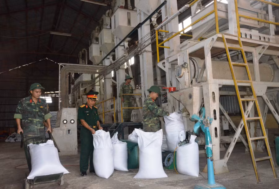 Trạm xay xát gạo của Quân đoàn 3. Ảnh: Vĩnh Hoàng