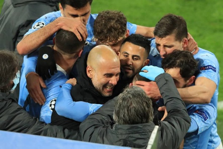Man City của Pep vào bán kết Champions League. Ảnh: AFP Man City của Pep vào bán kết Champions League. Ảnh: AFP