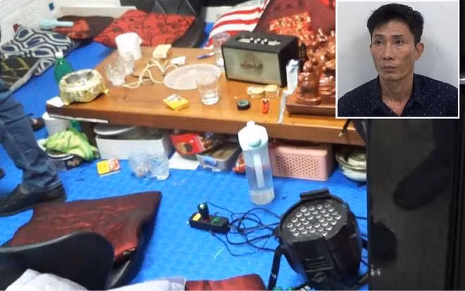 Nguyễn Xuân Quý và các vật dụng “bay lắc” tại phòng bệnh thuộc Bệnh viện Tâm thần Trung ương I
