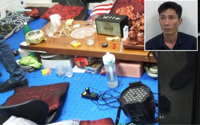 Nguyễn Xuân Quý và các vật dụng “bay lắc” tại phòng bệnh thuộc Bệnh viện Tâm thần Trung ương I Nguyễn Xuân Quý và các vật dụng “bay lắc” tại phòng bệnh thuộc Bệnh viện Tâm thần Trung ương I