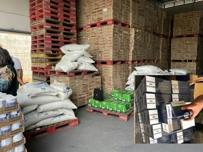 Số hàng nhập lậu bị công an phát hiện  Số hàng nhập lậu bị công an phát hiện