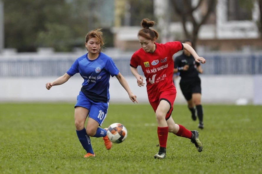 U19 Hà Nội Watabe có chiến thắng thuyết phục trước U19 Than khoáng sản Việt Nam. Ảnh: Minh Hoàng