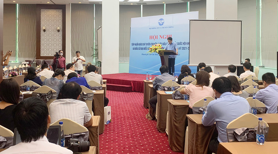 Quang cảnh hội nghị tập huấn. Ảnh: Phương Linh Quang cảnh lớp tập huấn. Ảnh: Phương Linh