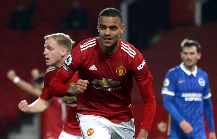 Mason Greenwood lập công giúp M.U thắng ngược. (Nguồn: Sky)