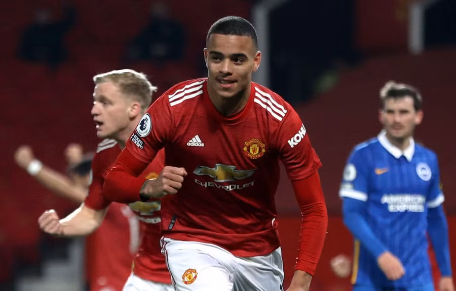 Mason Greenwood lập công giúp M.U thắng ngược. (Nguồn: Sky)