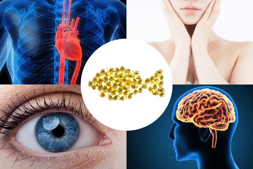 Những tác dụng của Omega 3 đối với sức khoẻ. Đồ hoạ: Vy Vy
