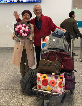 Vợ chồng thầy Takano tạm biệt Hà Nội để quay trở về Nhật năm 2019.